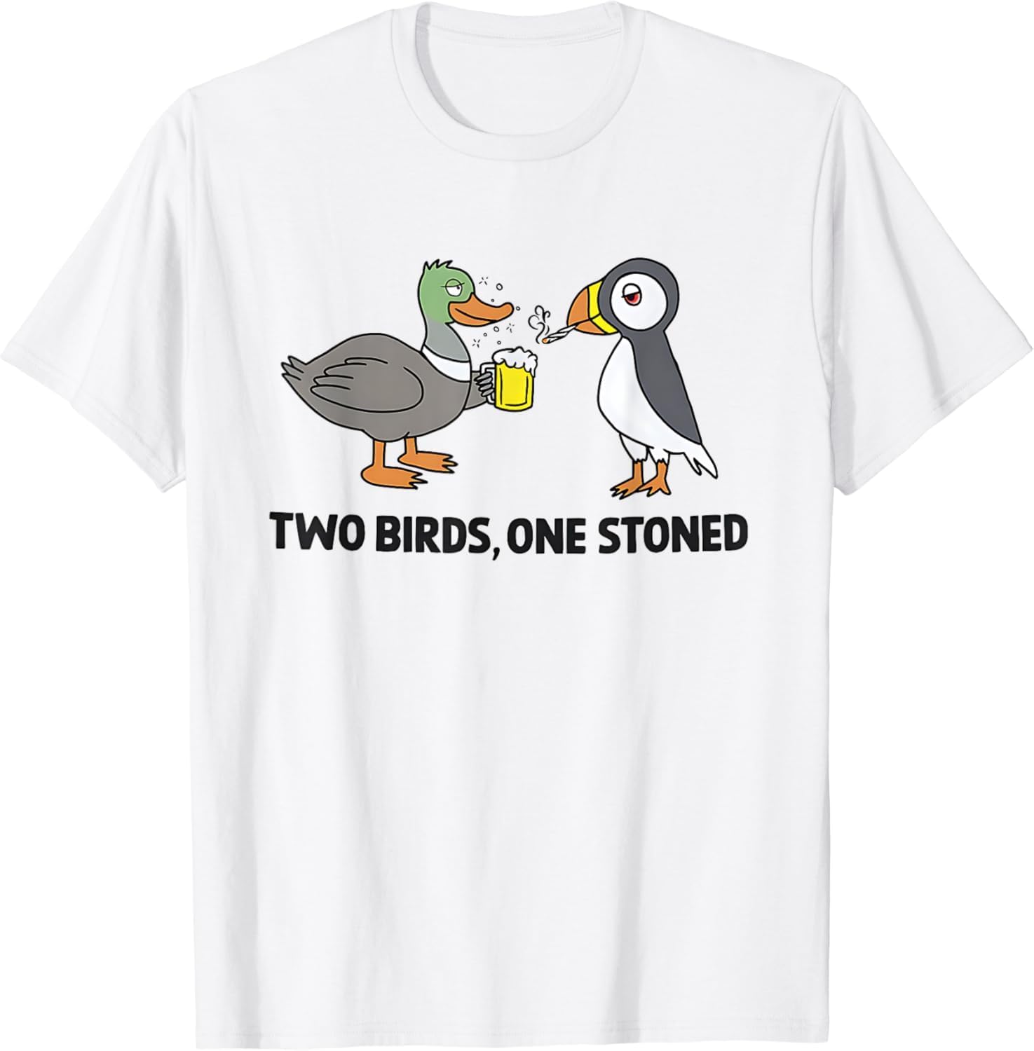 Two Birds One Stoned Graphic Tee