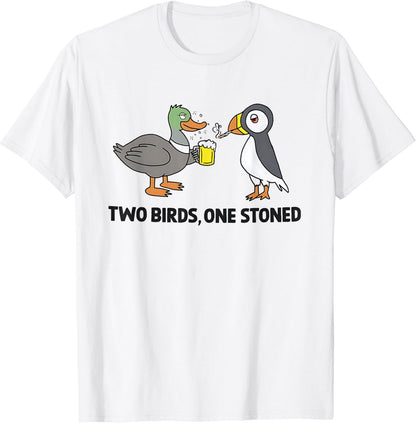 Two Birds One Stoned Graphic Tee