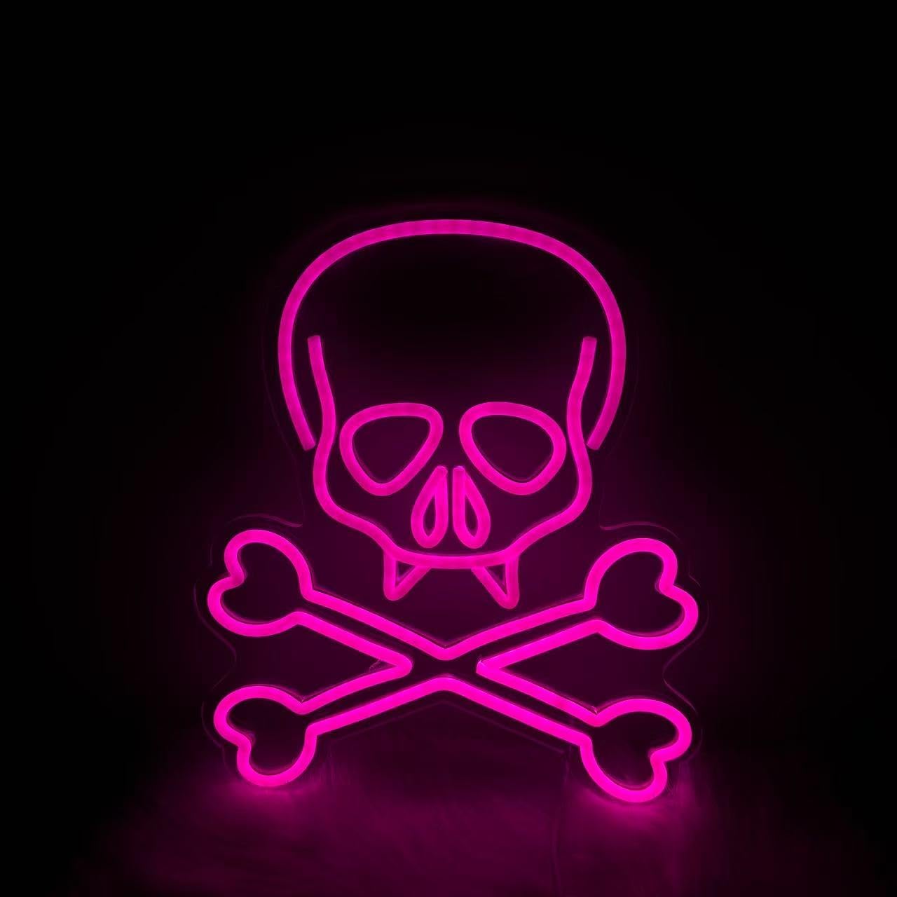 Radiant Skull LED Neon Art