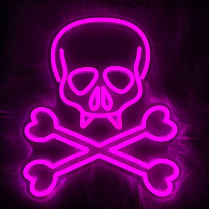 Radiant Skull LED Neon Art
