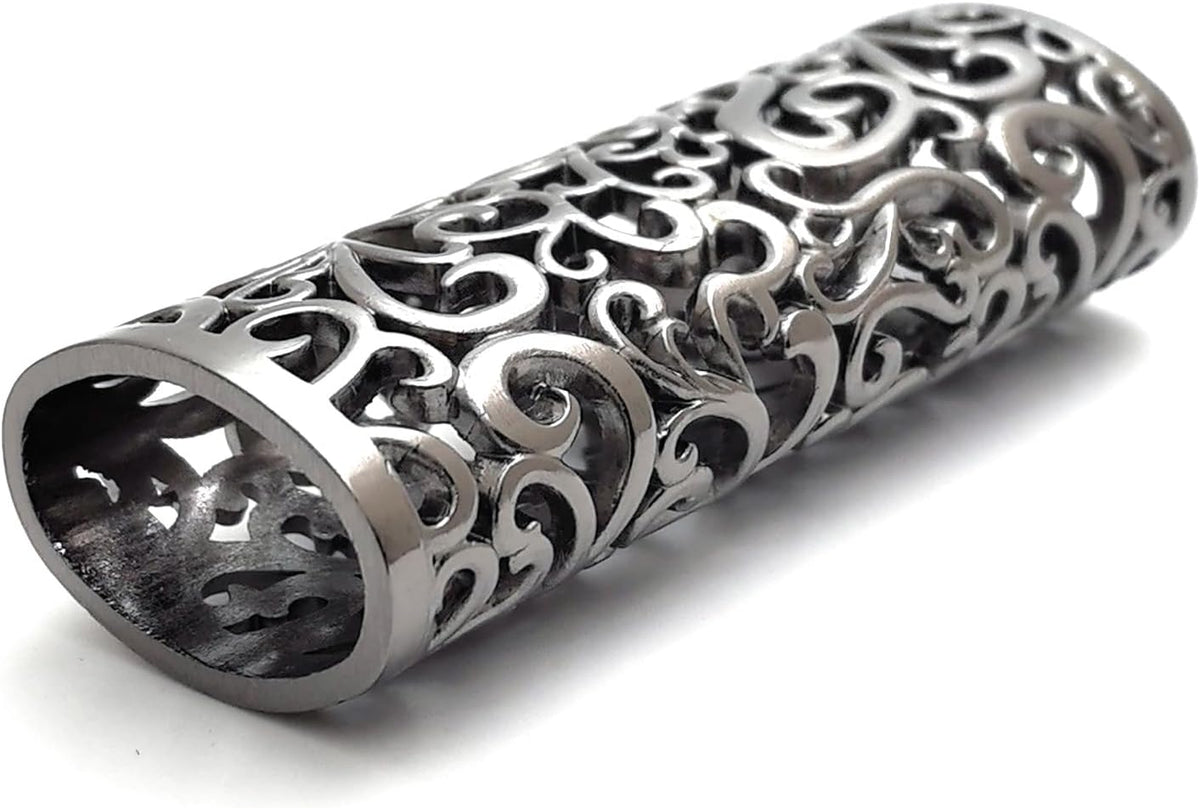 Ornate Floral Metal Lighter Sleeve