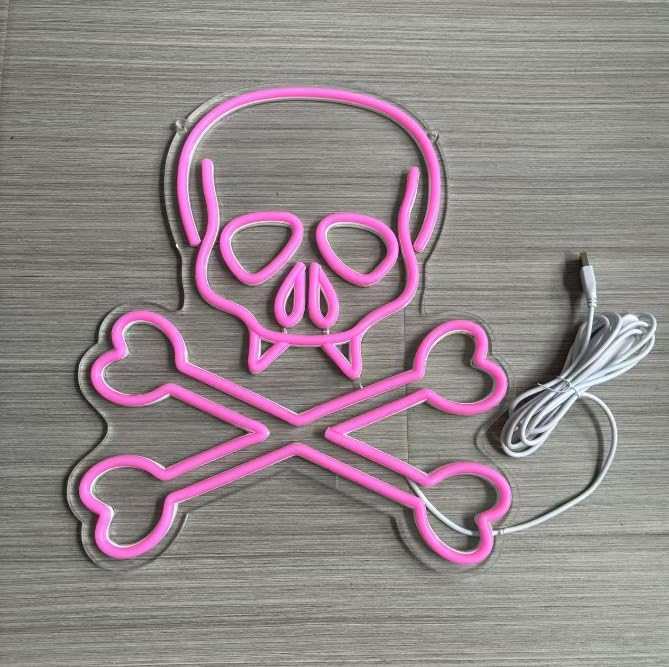Radiant Skull LED Neon Art