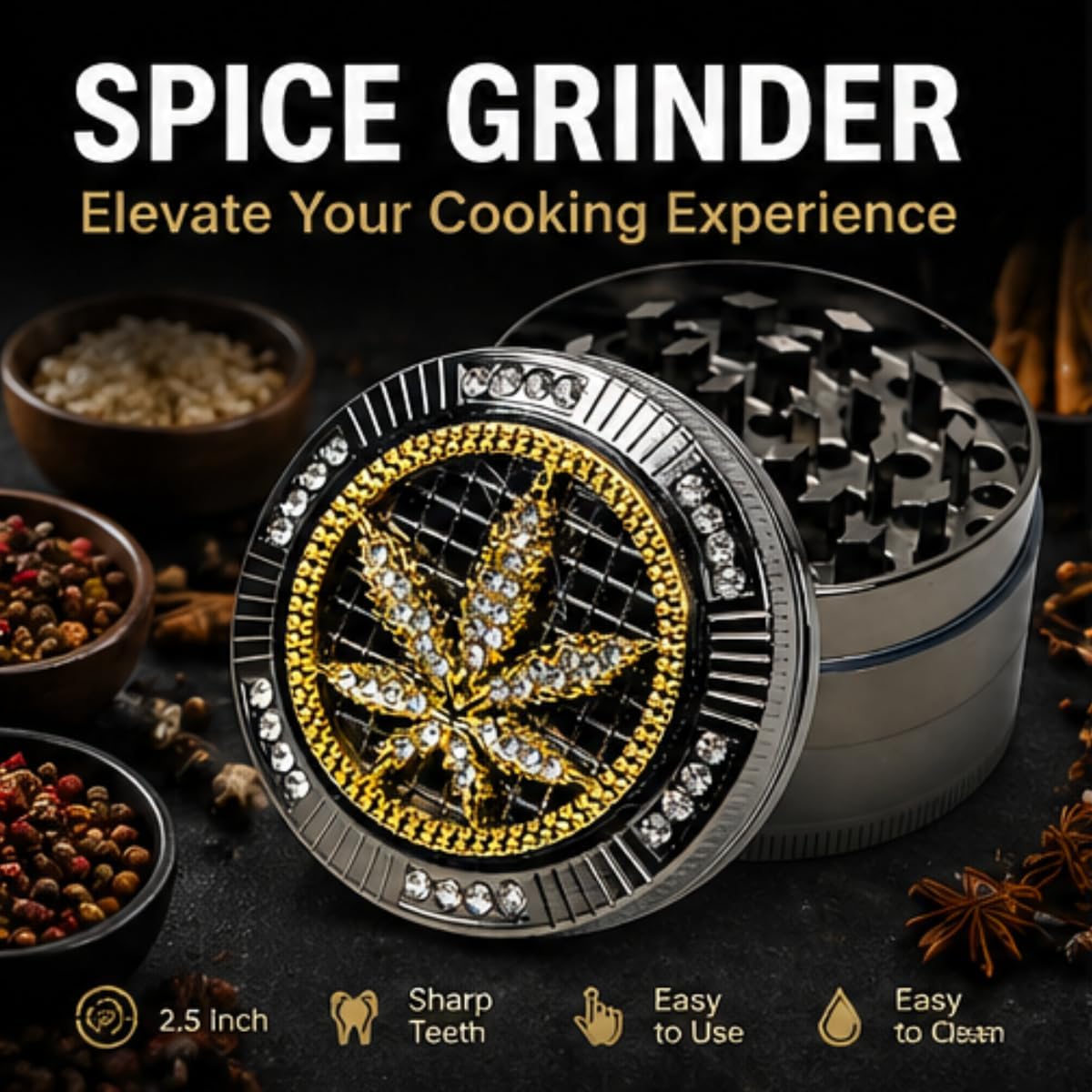 Precision Manual Spice & Herb Grinder