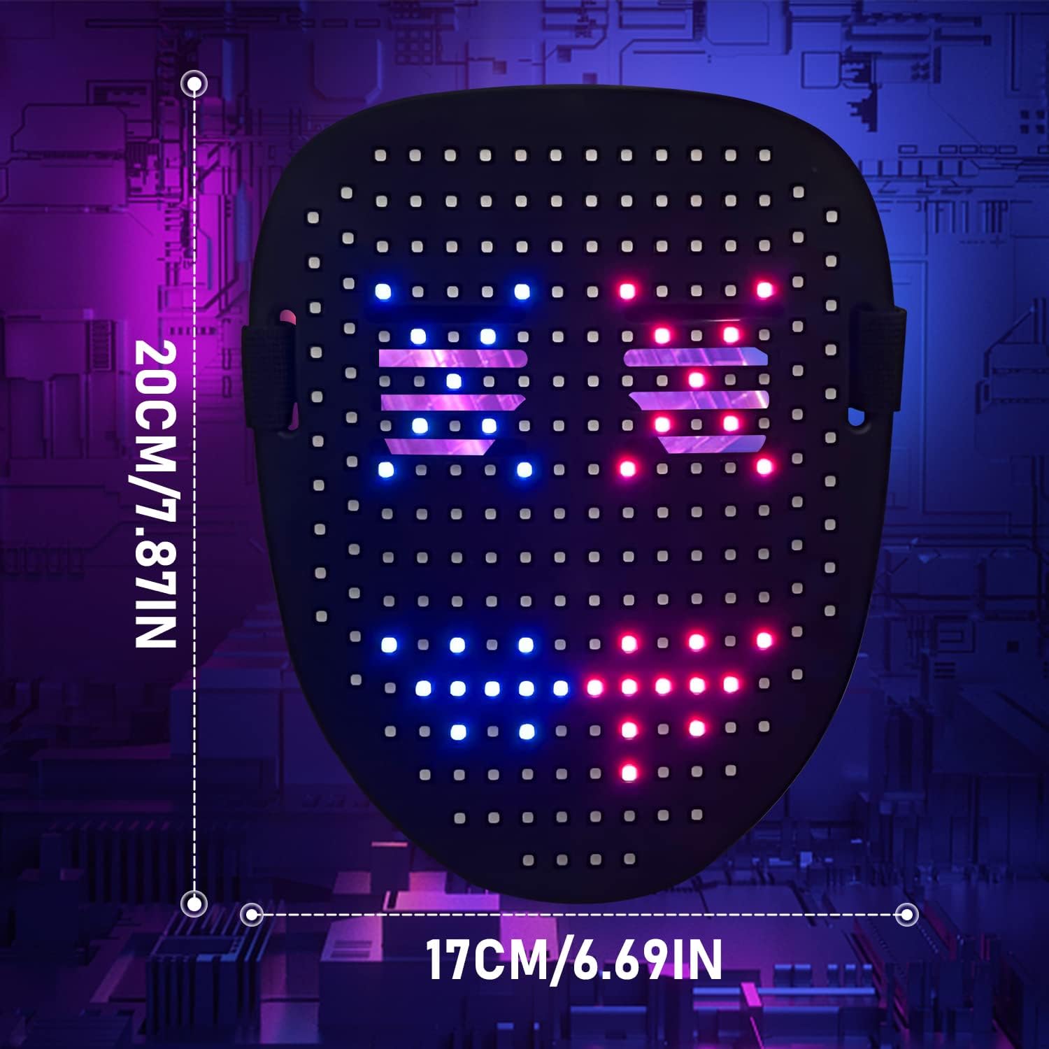 **Interactive Gesture-Sensing LED Digital Mask**