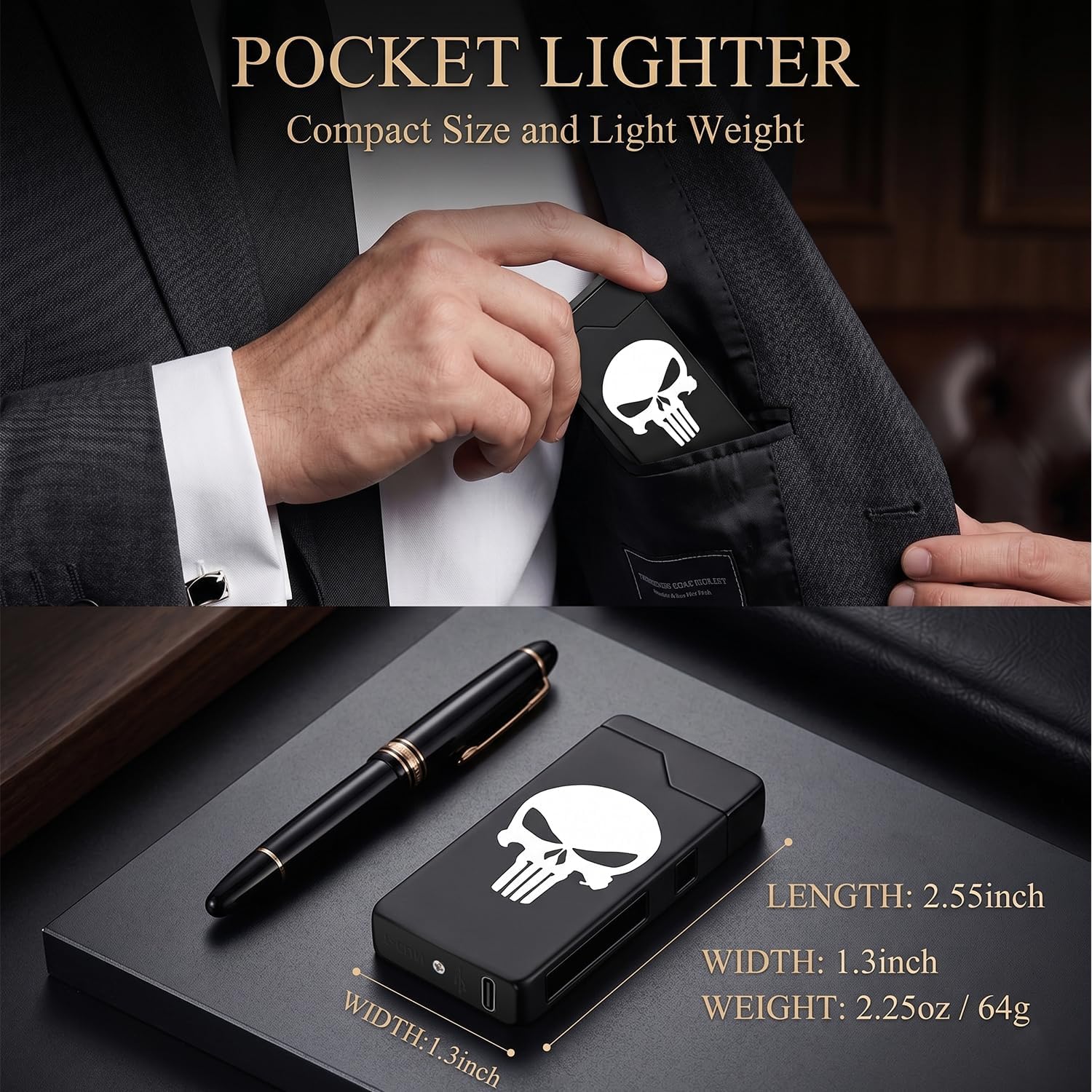 Professional Dual Arc Rechargeable Lighter