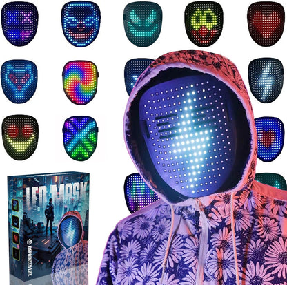 **Interactive Gesture-Sensing LED Digital Mask**